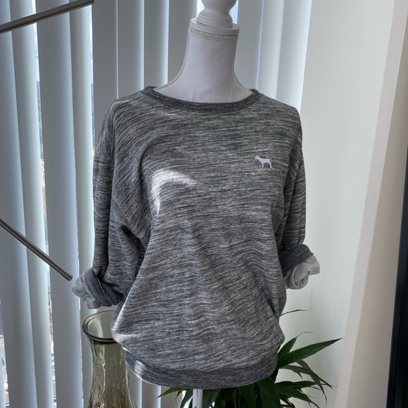 Victoria’s Secret Pink Marl Grey Sweatshirt - Picture 4 of 8